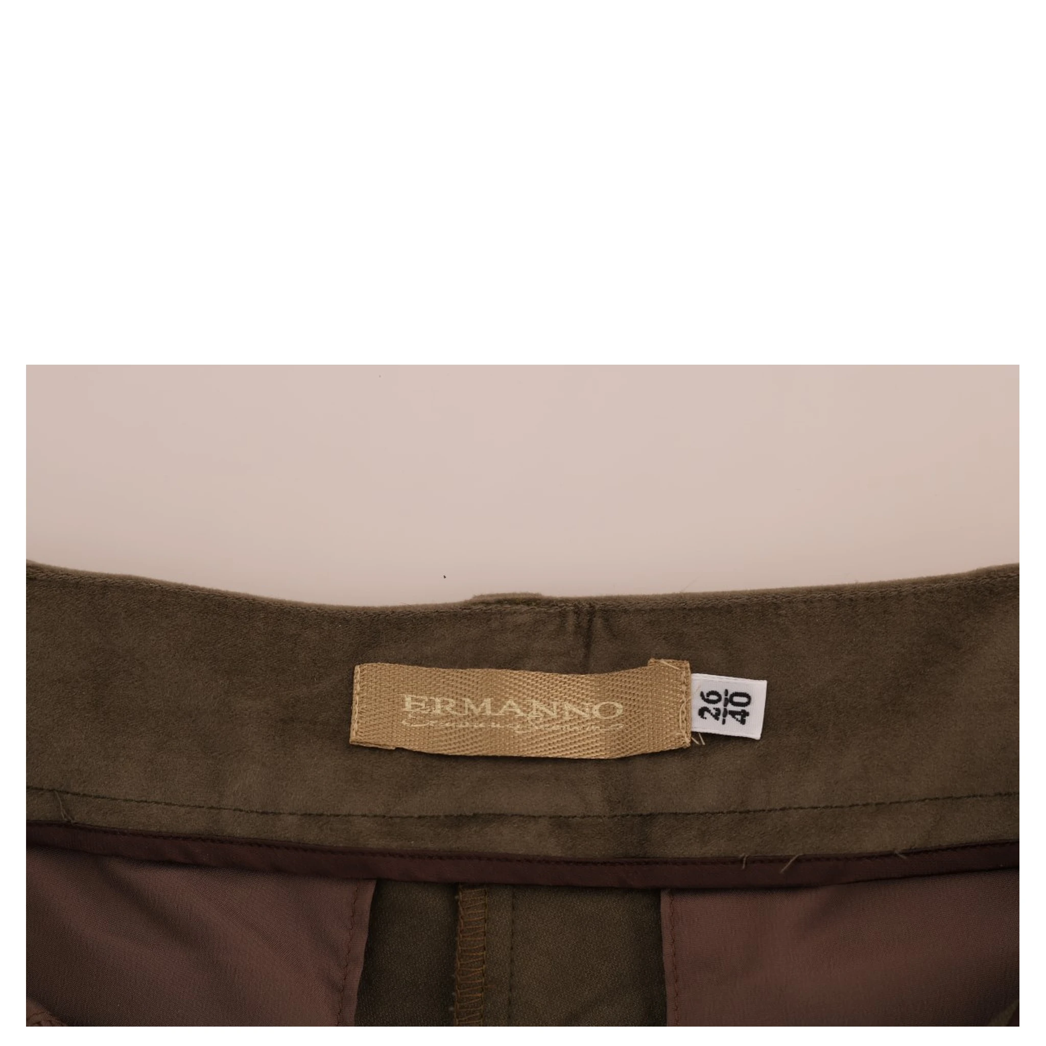 Brown Velvet Bermuda Shorts