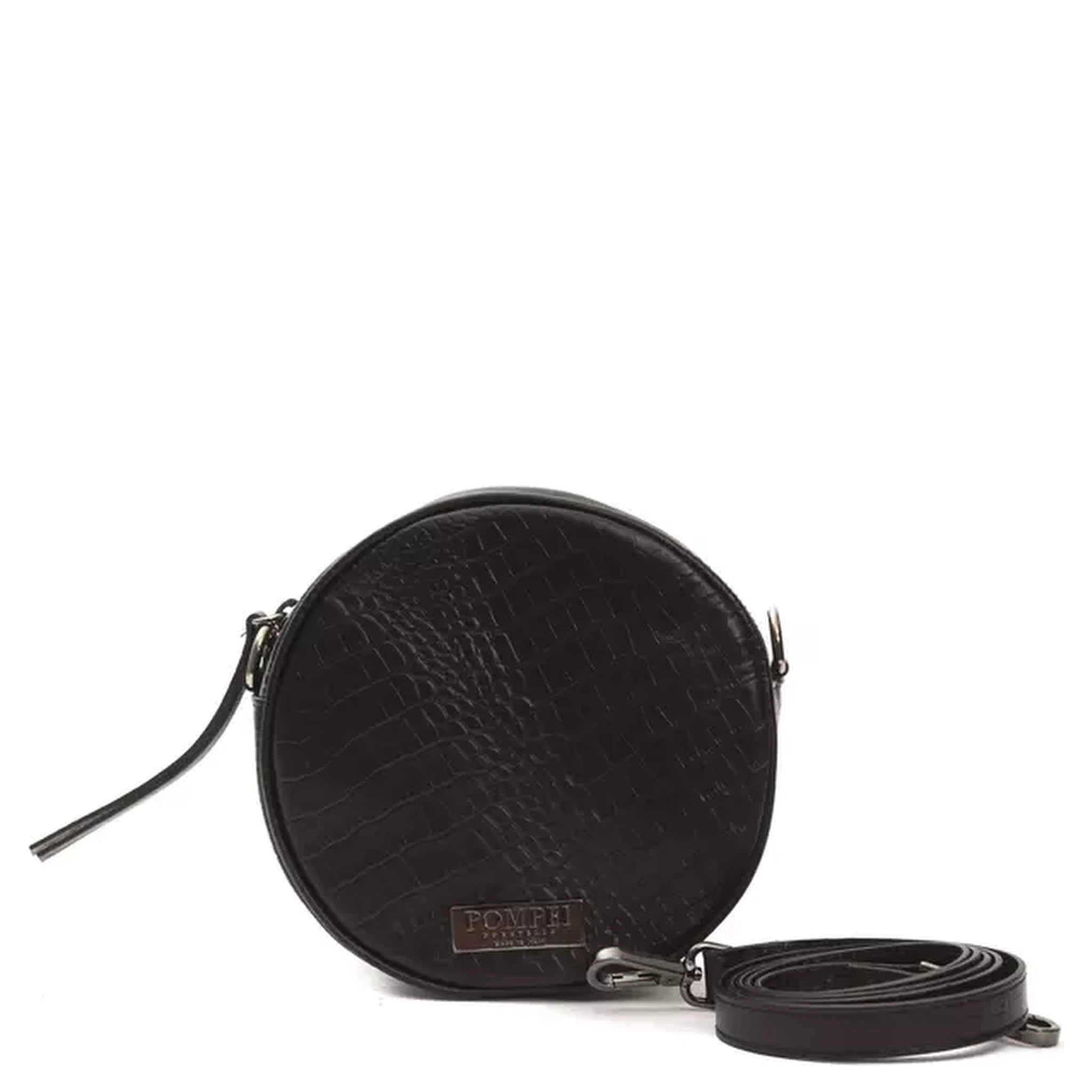 Black Leather Crossbody Bag