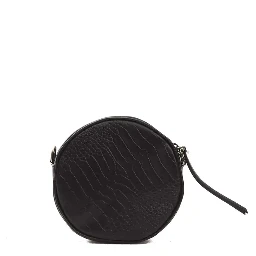 Black Leather Crossbody Bag