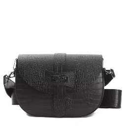 Black Leather Crossbody Bag