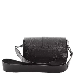 Black Leather Crossbody Bag