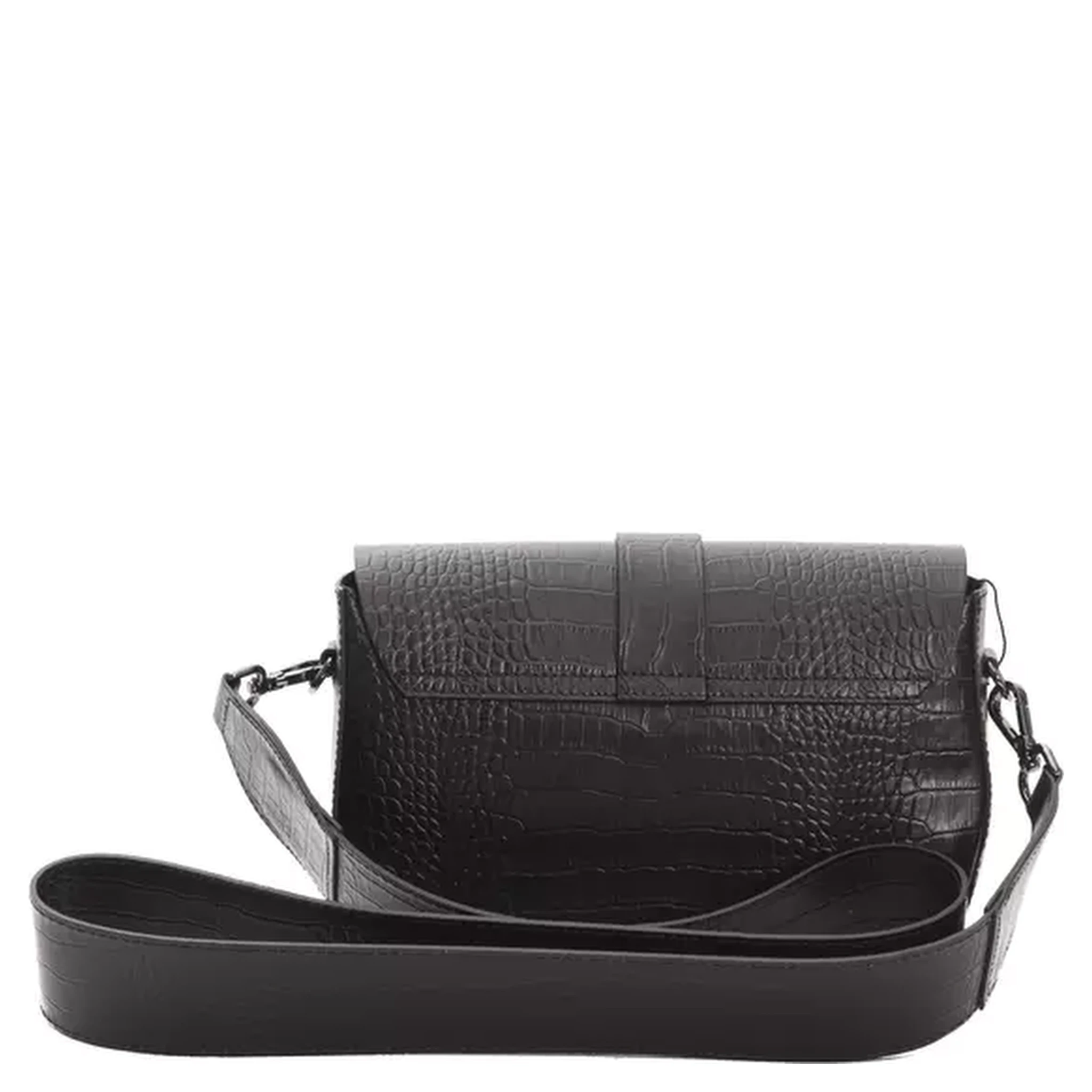 Black Leather Crossbody Bag