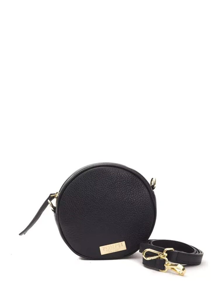 Gray Leather Crossbody Bag