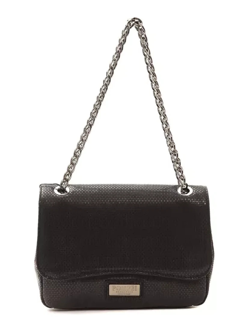 Black Leather Crossbody Bag
