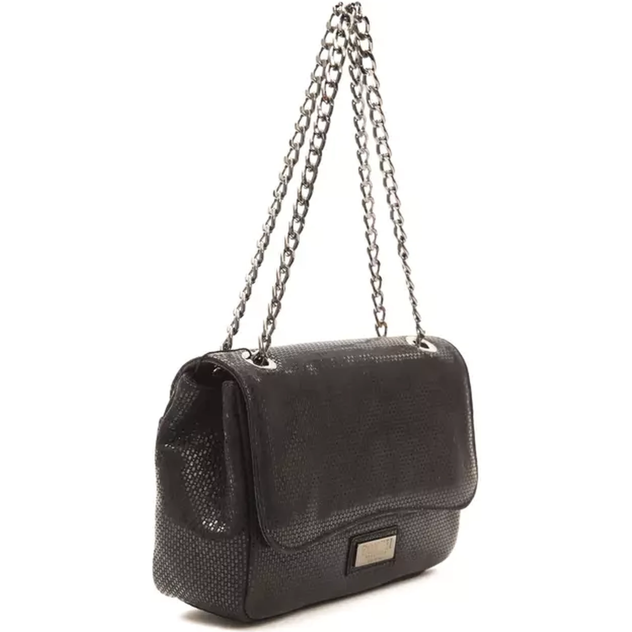 Black Leather Crossbody Bag