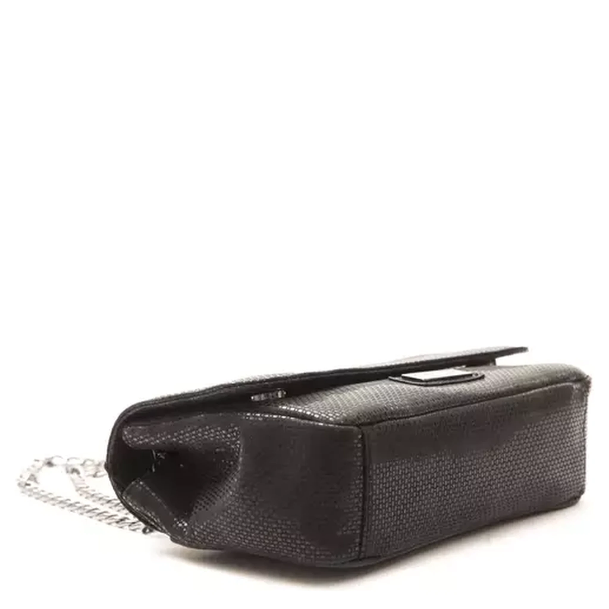 Black Leather Crossbody Bag