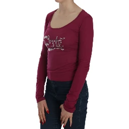 Crystal Embellished Long Sleeve Casual Top