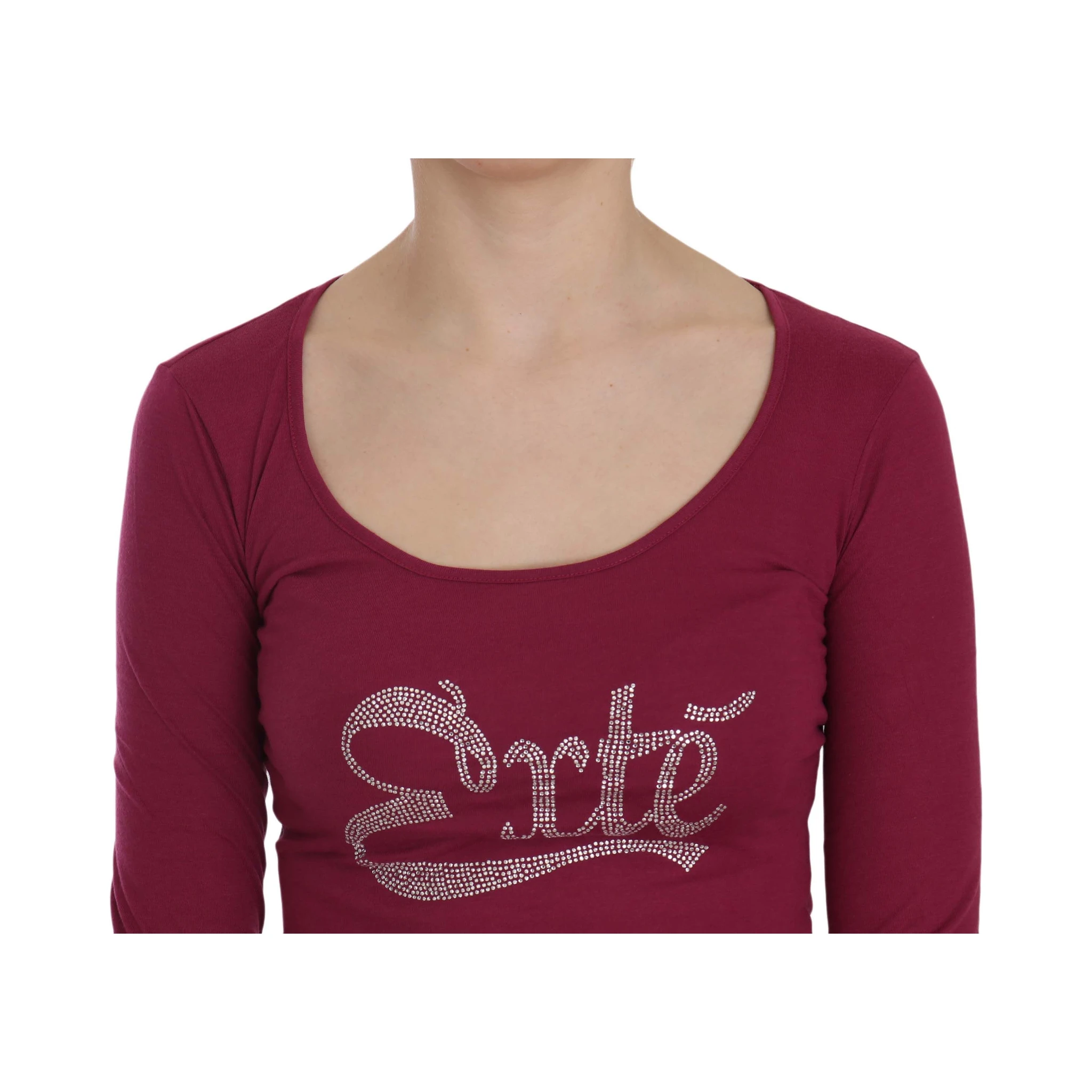 Crystal Embellished Long Sleeve Casual Top