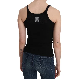 Black Sleeveless Spaghetti Strap Blouse