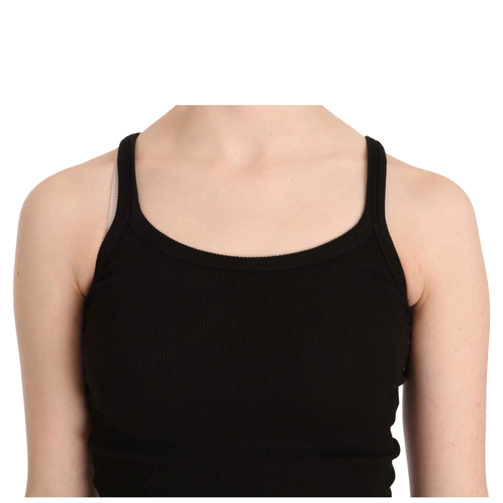 Black Sleeveless Spaghetti Strap Blouse