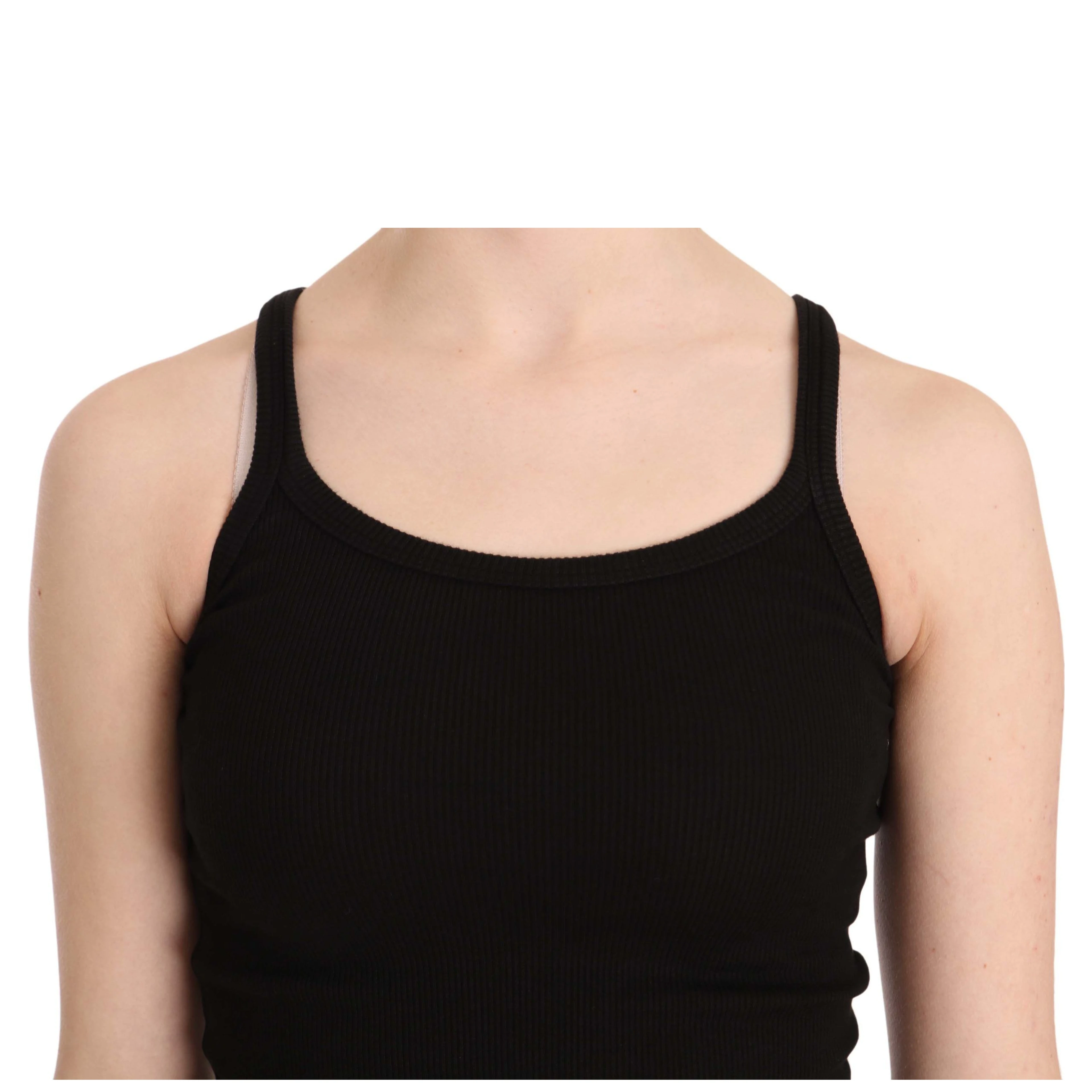 Black Sleeveless Spaghetti Strap Blouse