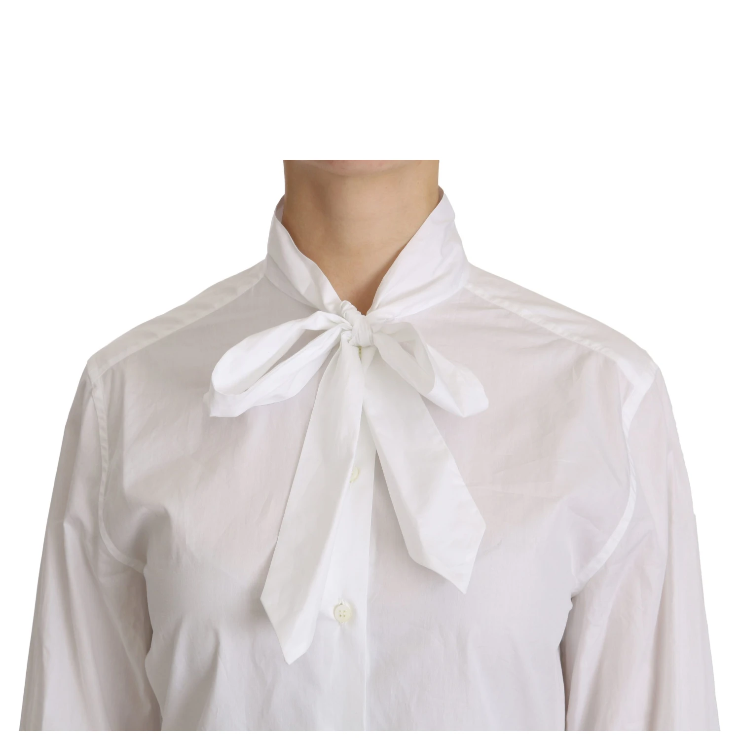 White Turtle Neck Long Sleeve Polo Shirt