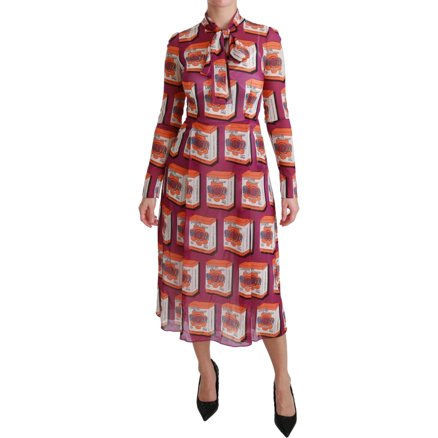 Purple Silk Bellezza A-Line Gown Dress