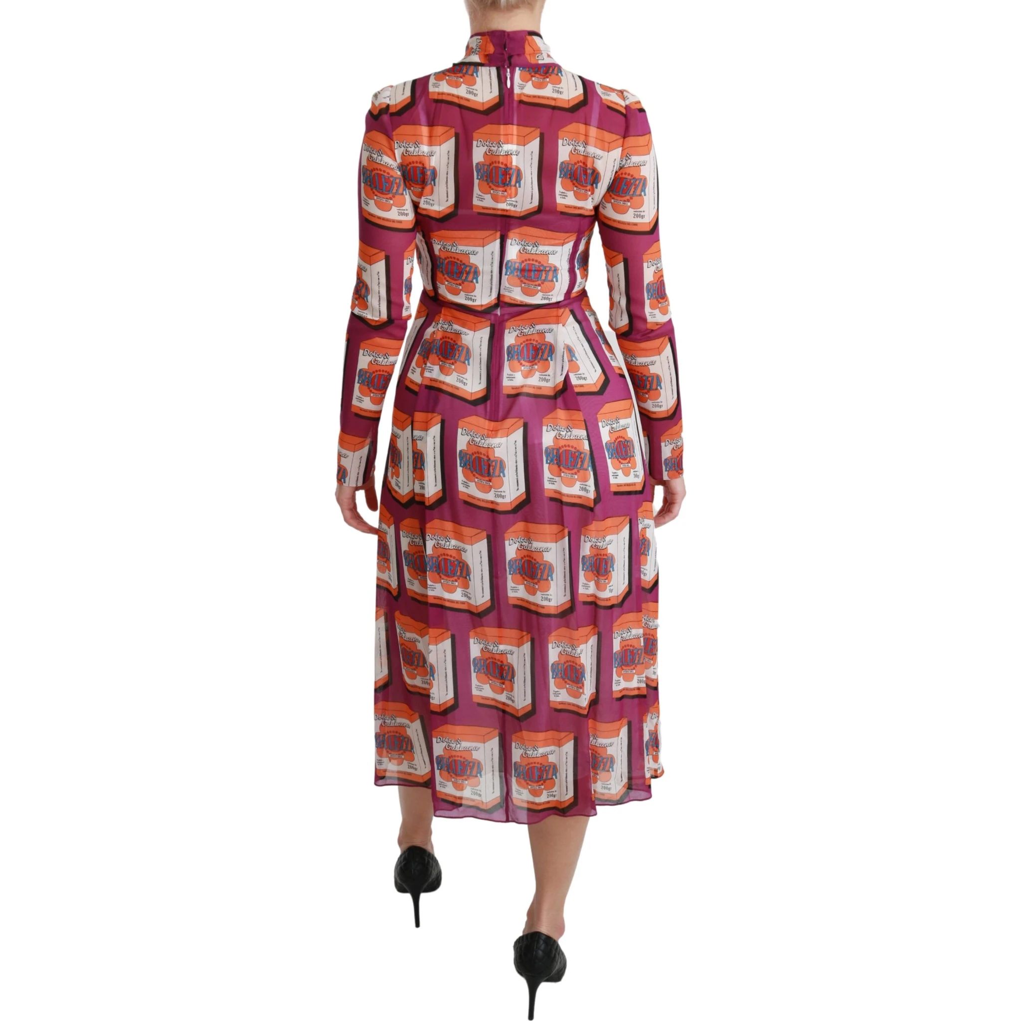 Purple Silk Bellezza A-Line Gown Dress