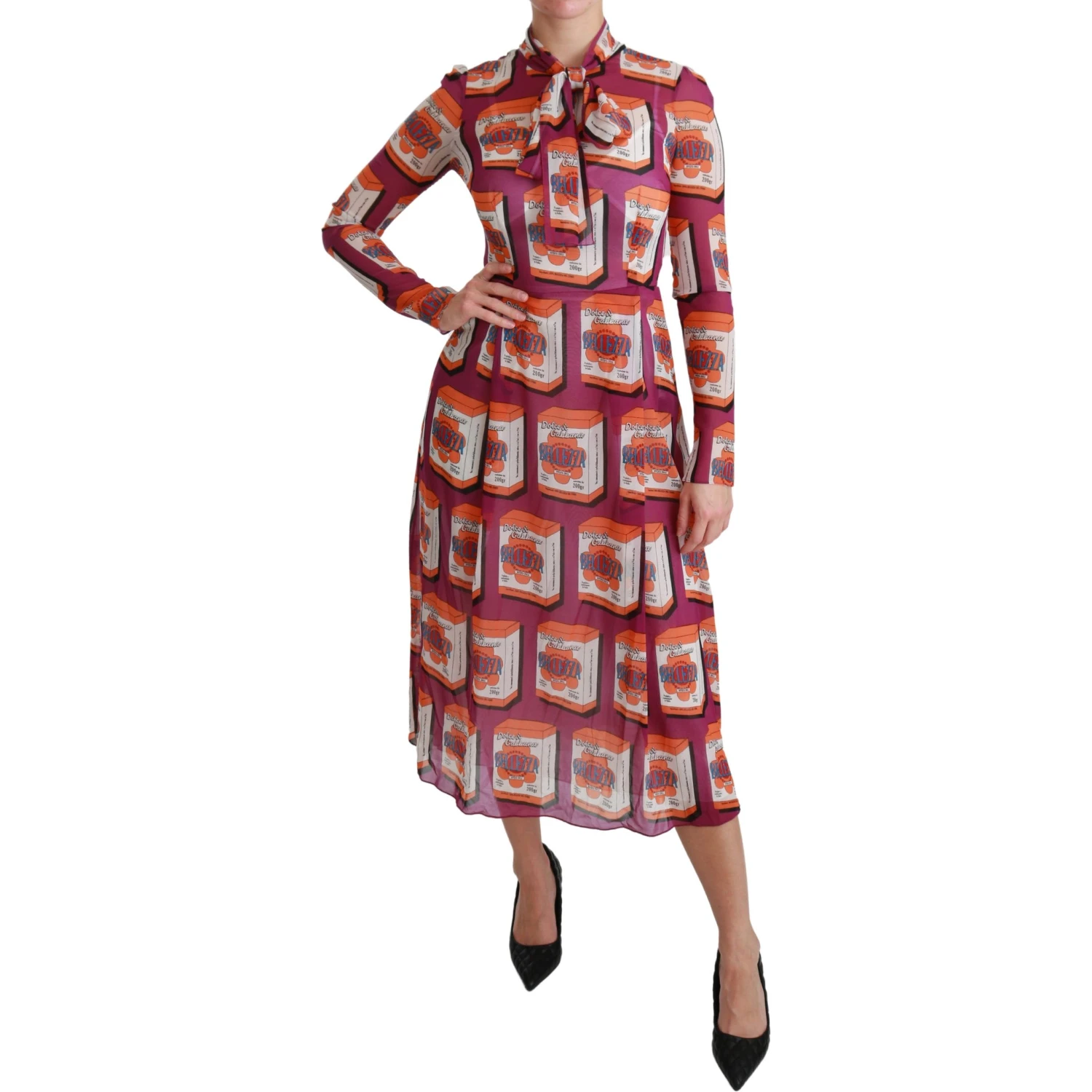 Purple Silk Bellezza A-Line Gown Dress