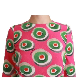 Pink Silk Cup Cake Shift Stretch Dress