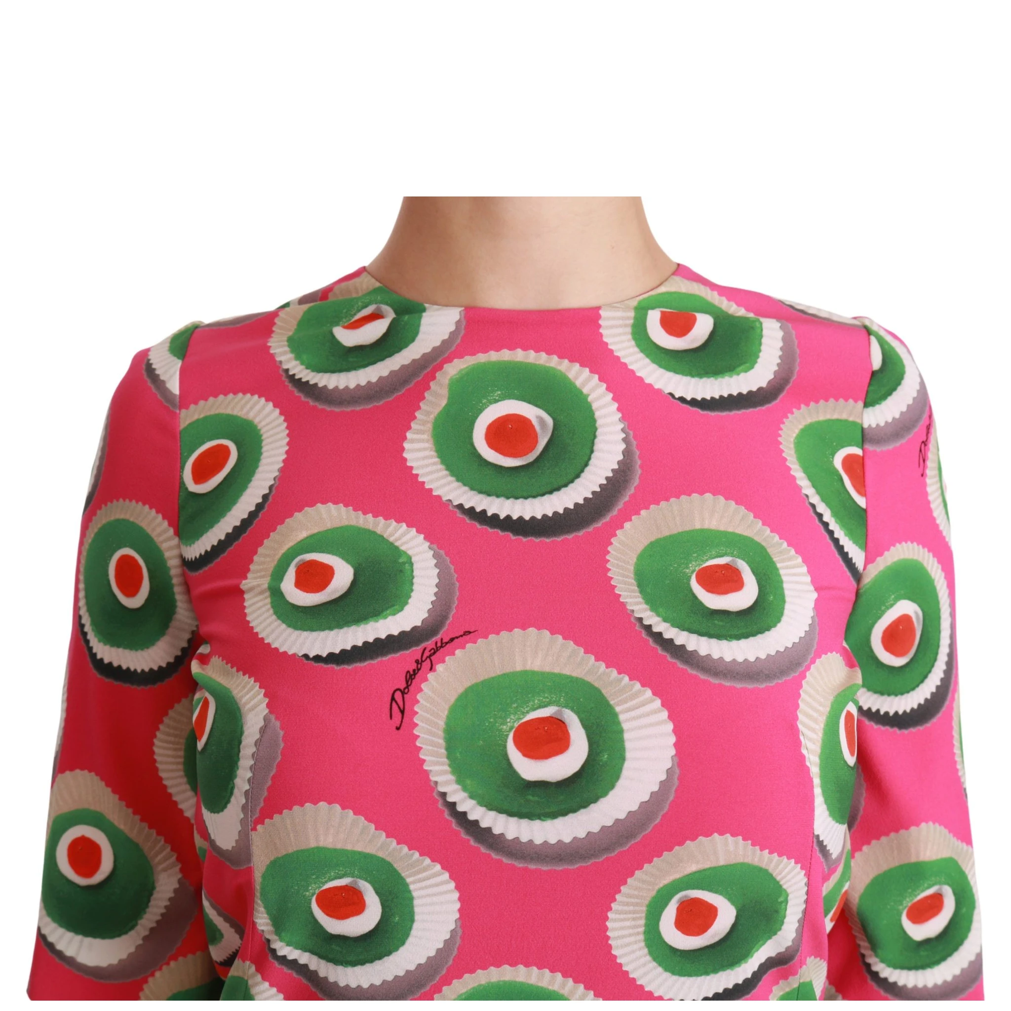 Pink Silk Cup Cake Shift Stretch Dress