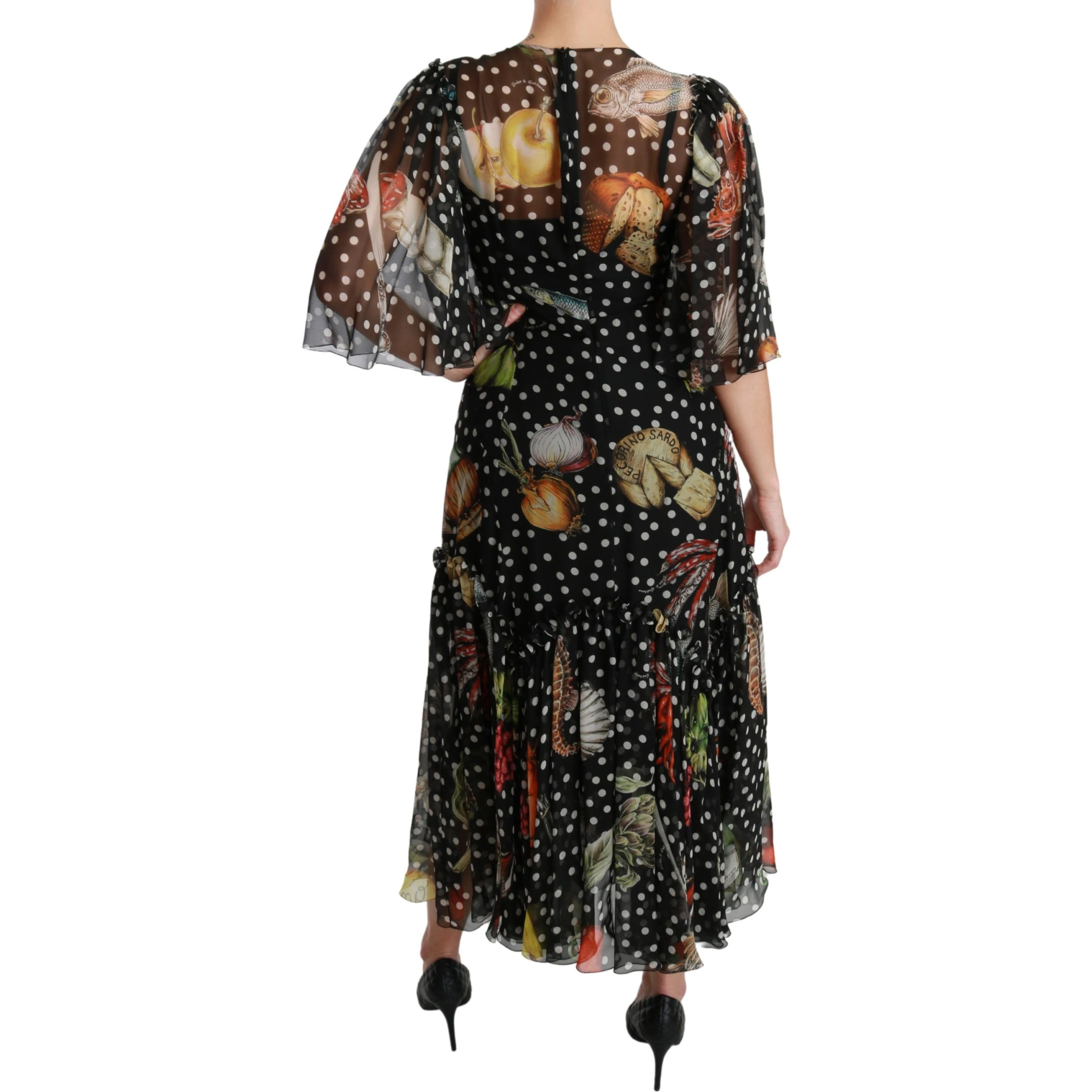 Black Sea Fish Sicily A-line Shift Dress