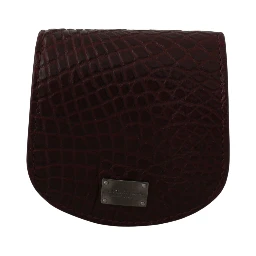 Brown Exotic Skin Pocket Condom Case Holder