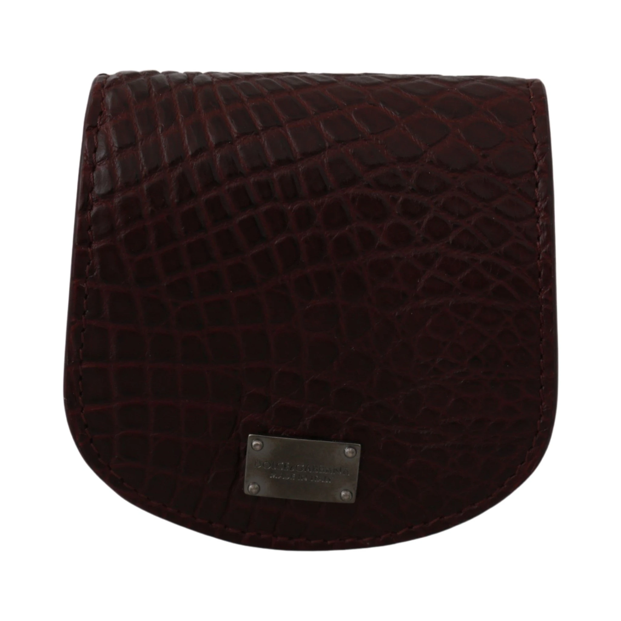 Brown Exotic Skin Pocket Condom Case Holder