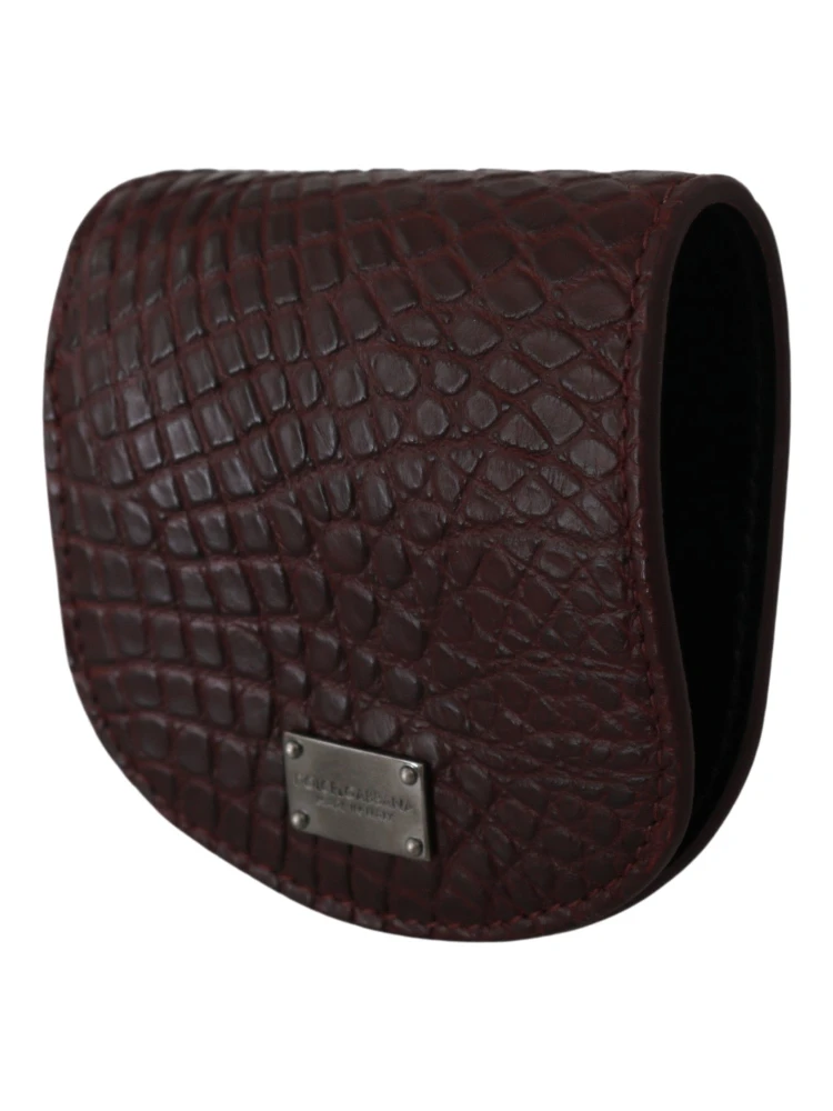 Brown Exotic Skin Pocket Condom Case Holder alternative