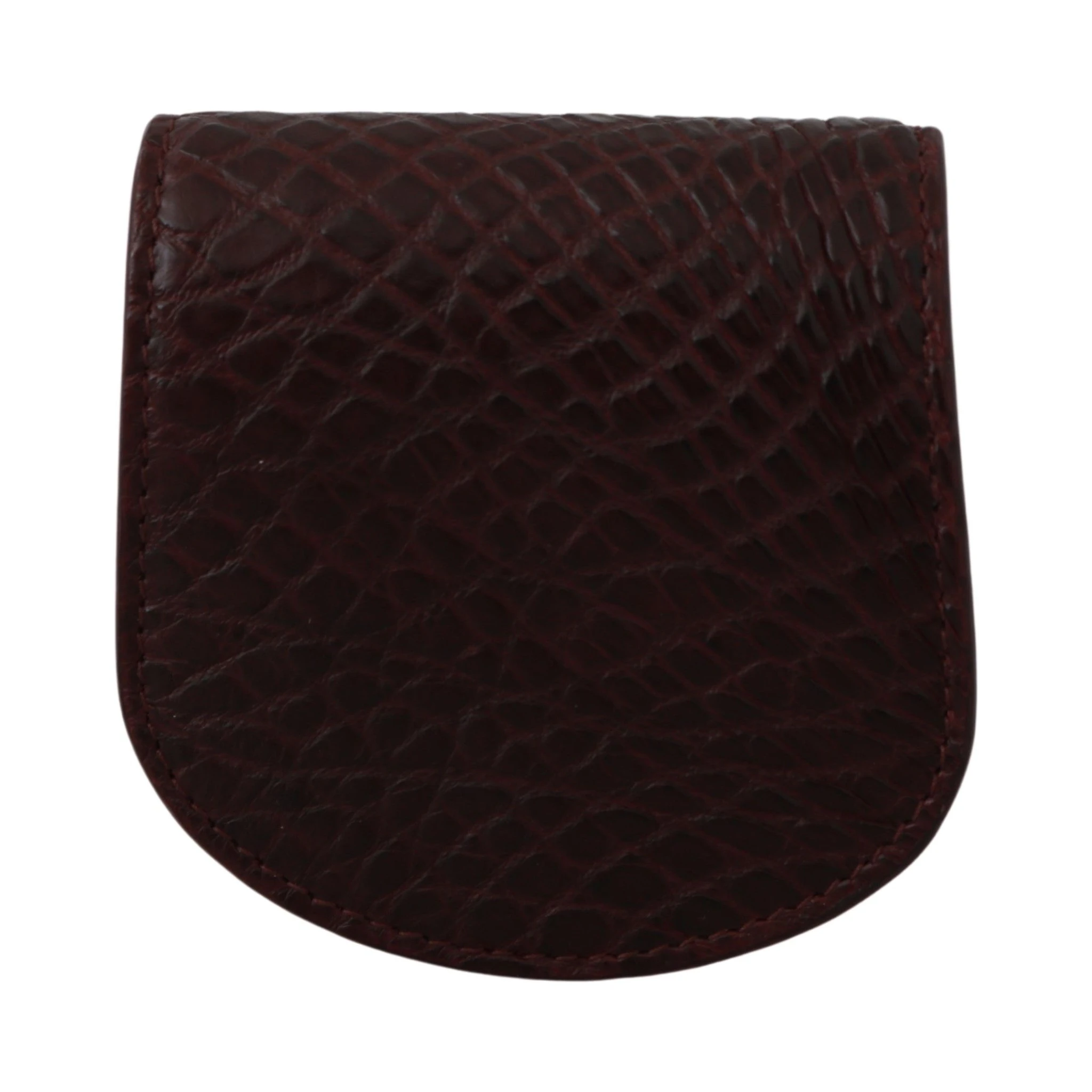 Brown Exotic Skin Pocket Condom Case Holder