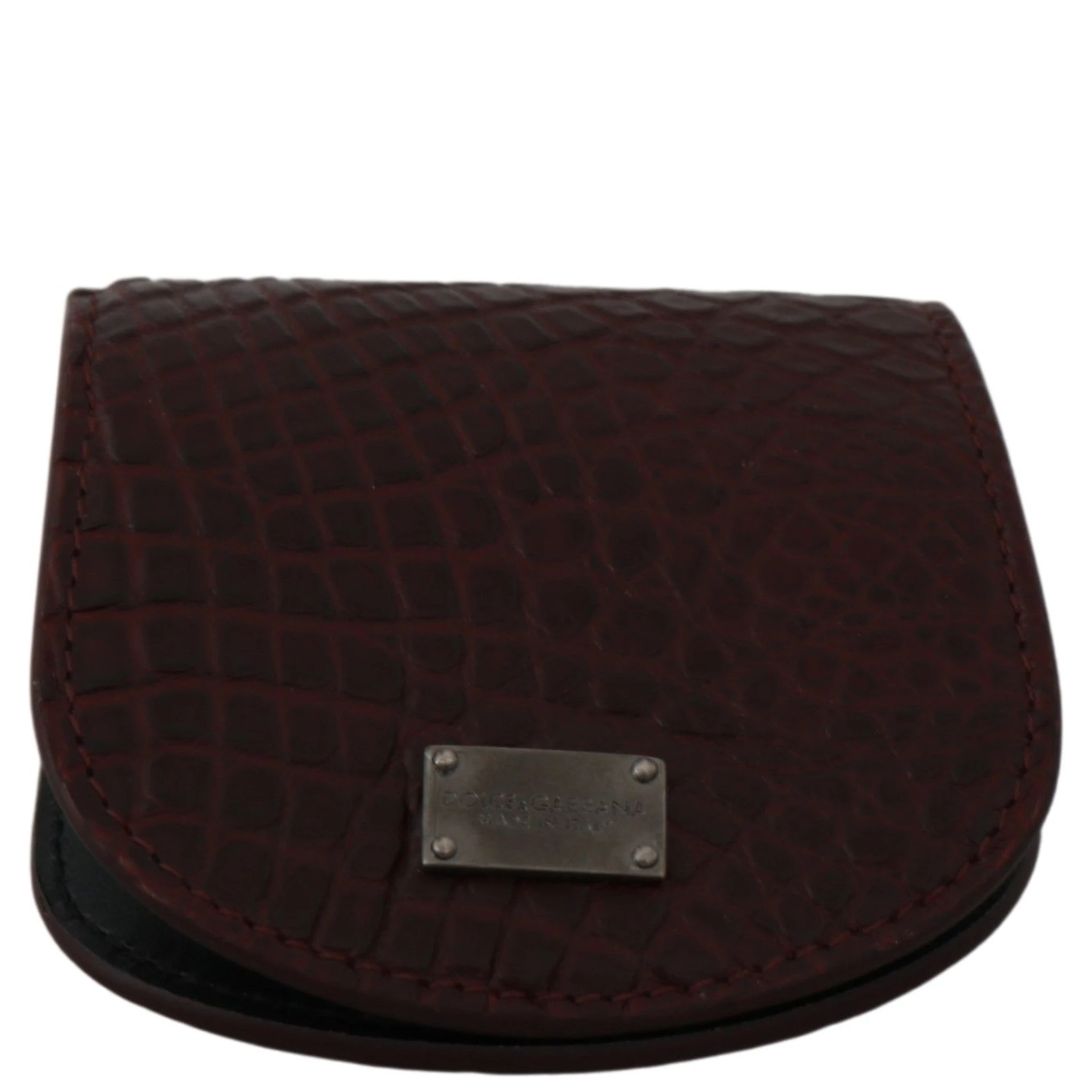 Brown Exotic Skin Pocket Condom Case Holder