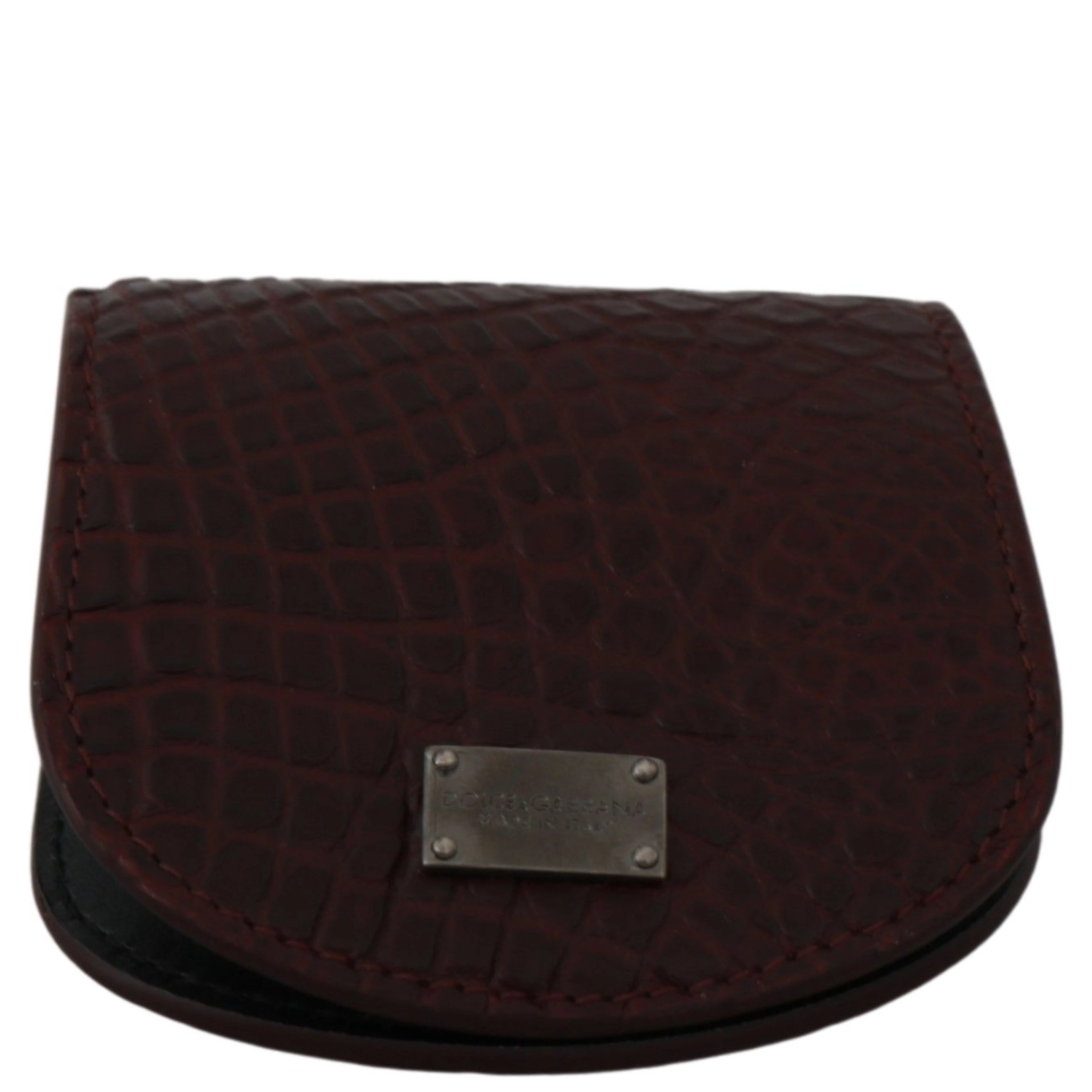 Brown Exotic Skin Pocket Condom Case Holder