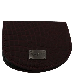 Brown Exotic Skin Pocket Condom Case Holder