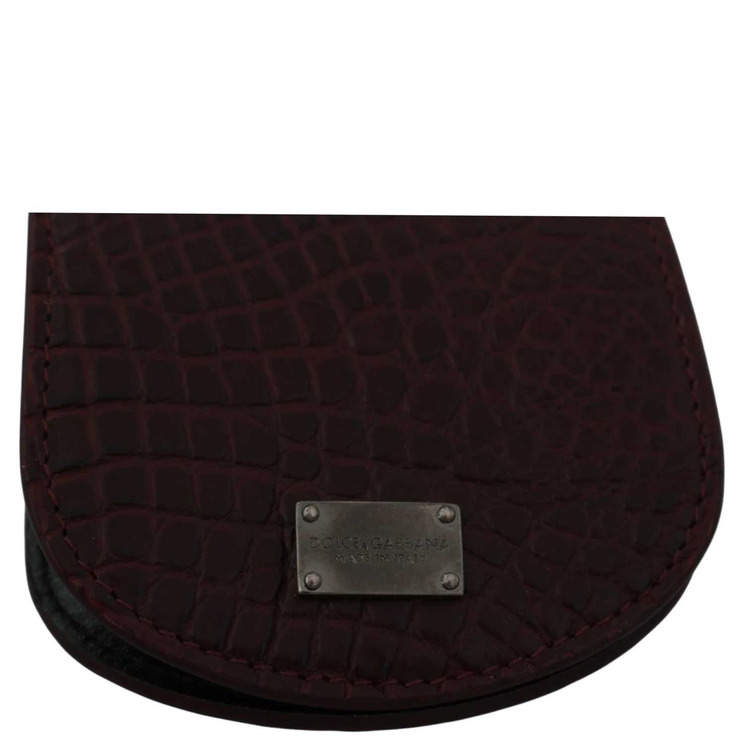 Brown Exotic Skin Pocket Condom Case Holder