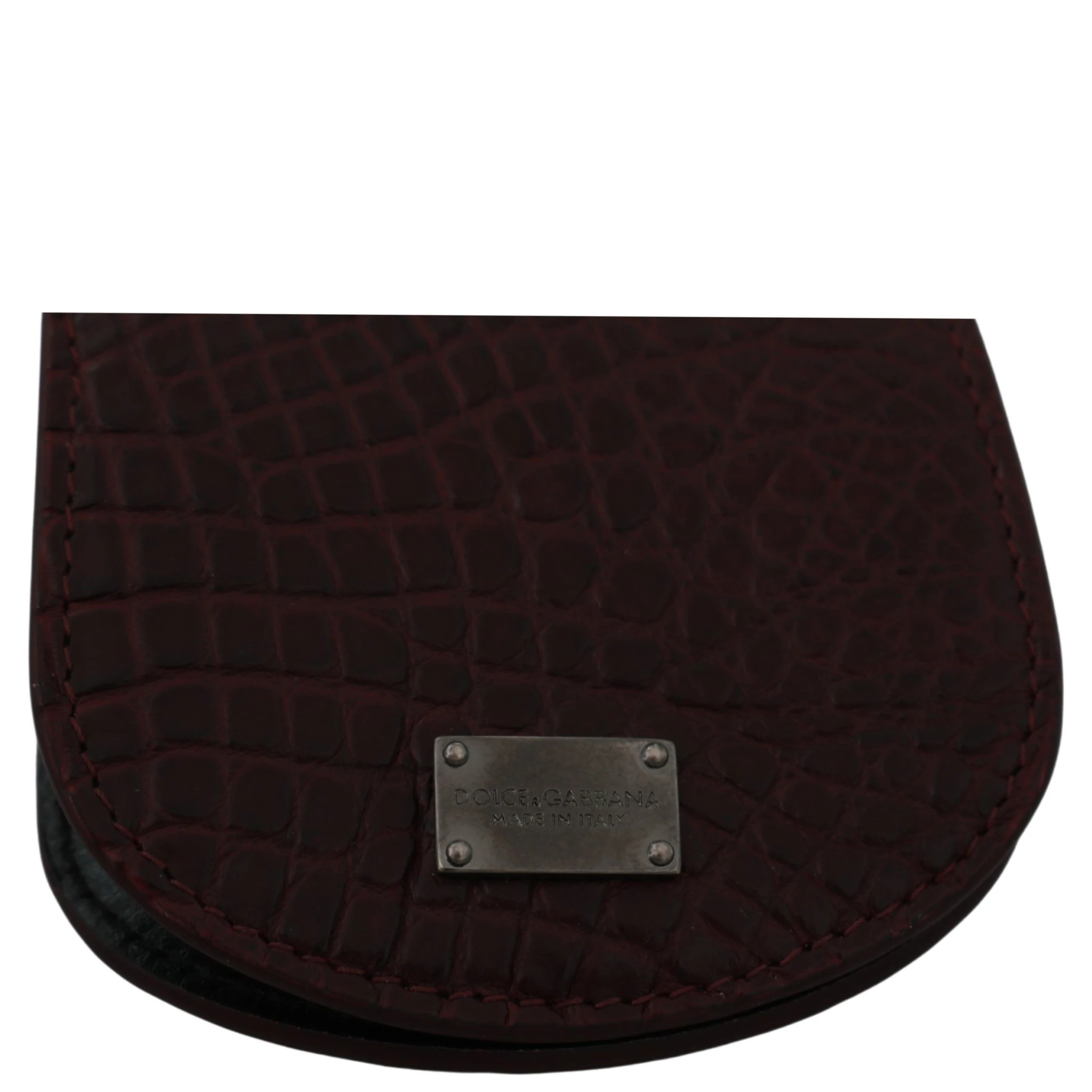 Brown Exotic Skin Pocket Condom Case Holder