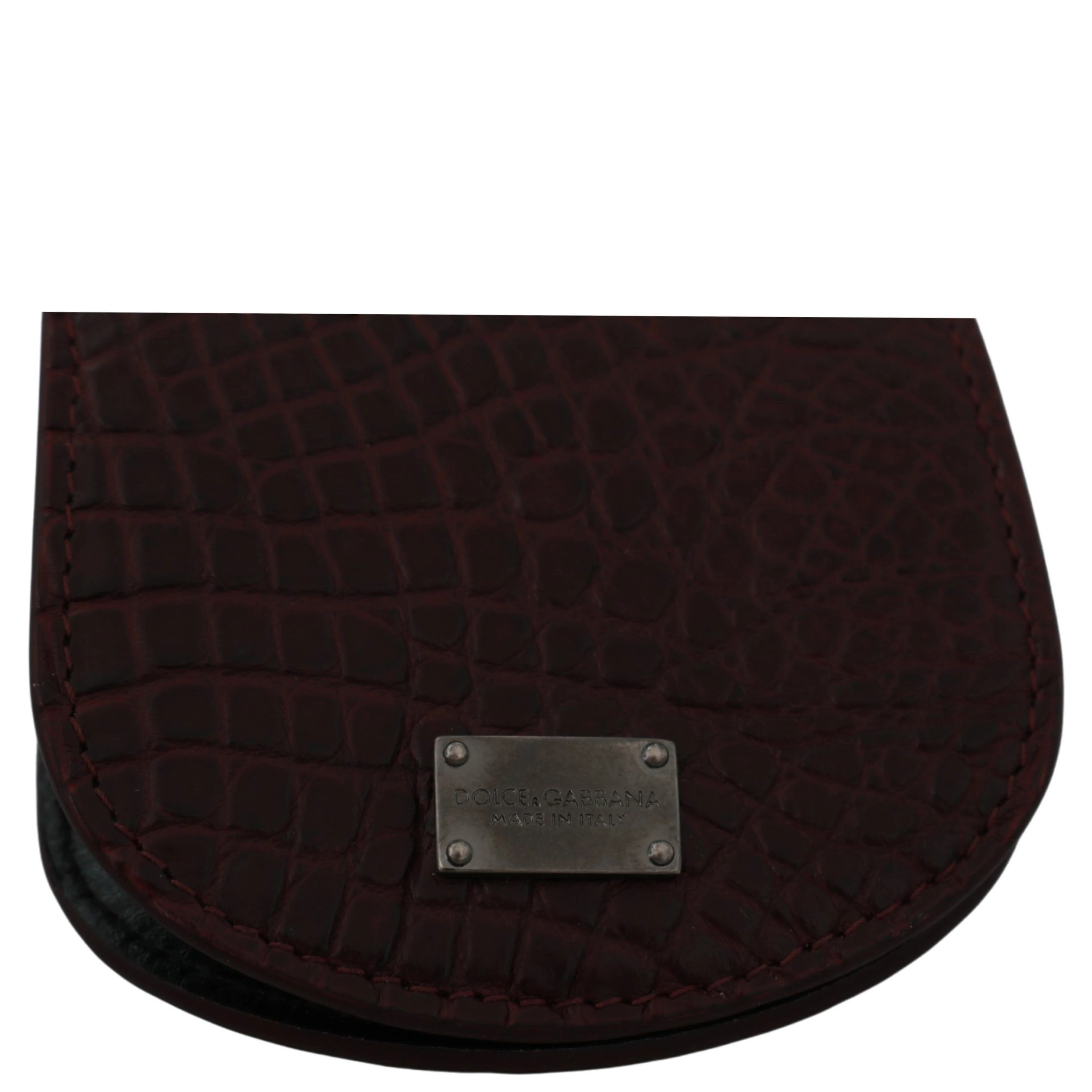 Brown Exotic Skin Pocket Condom Case Holder