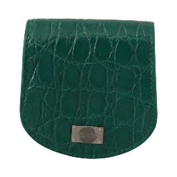 Green Exotic Skins Condom Case Holder Wallet