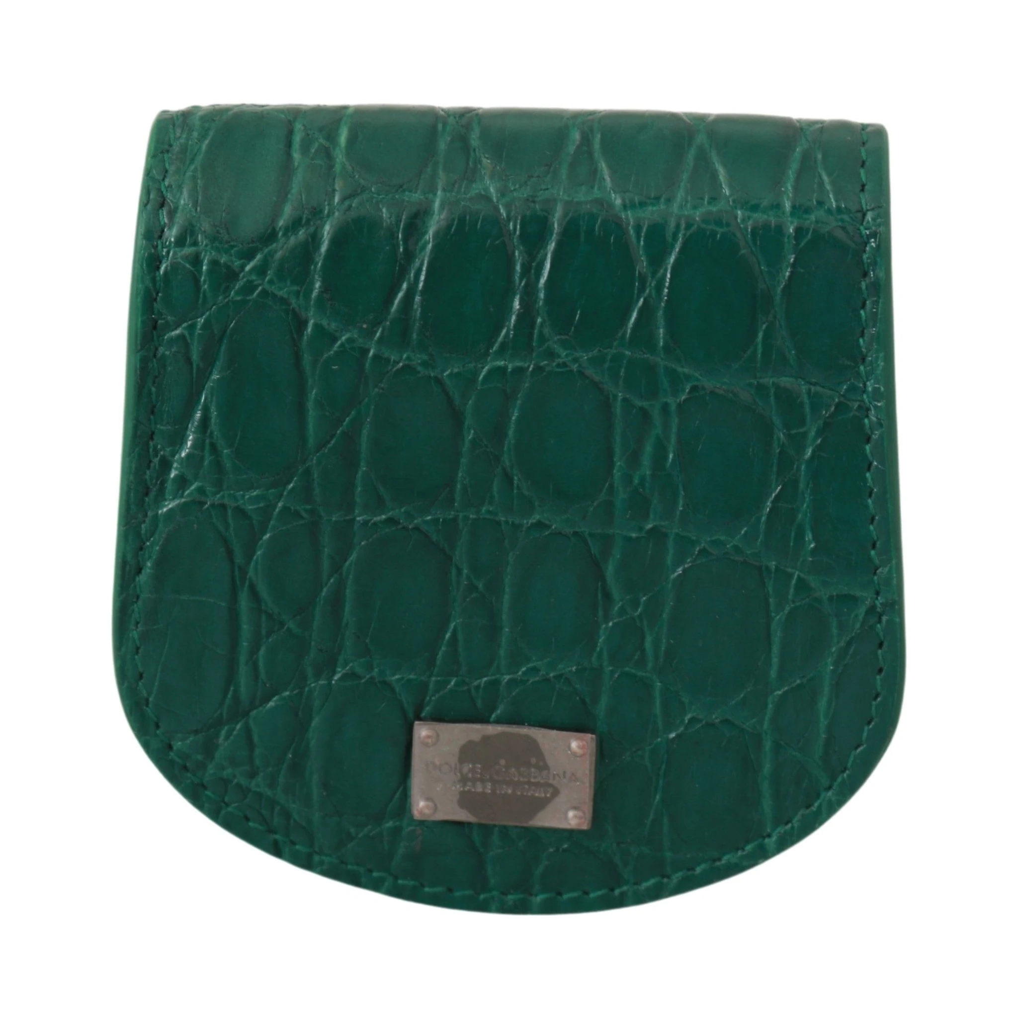 Green Exotic Skins Condom Case Holder Wallet
