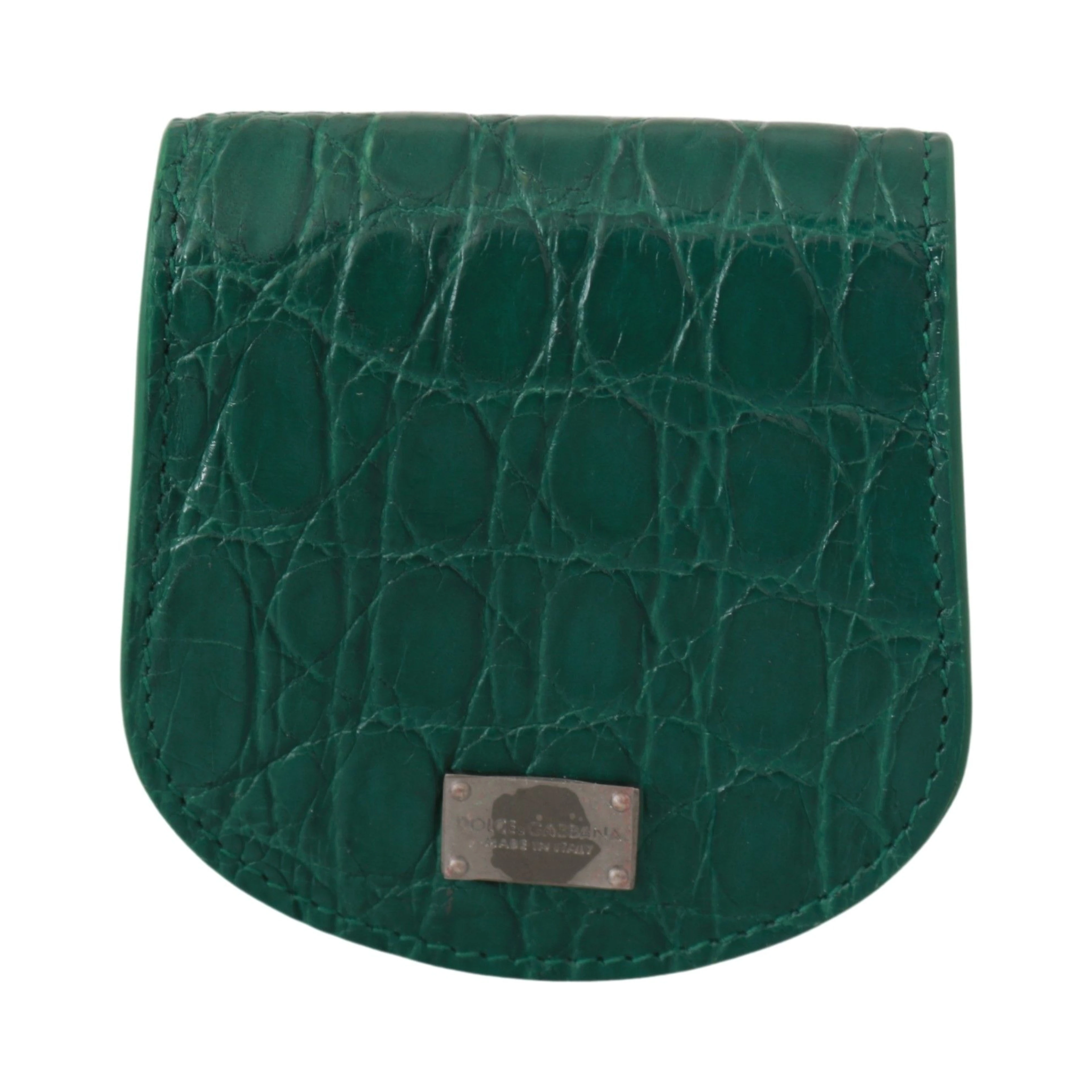 Green Exotic Skins Condom Case Holder Wallet