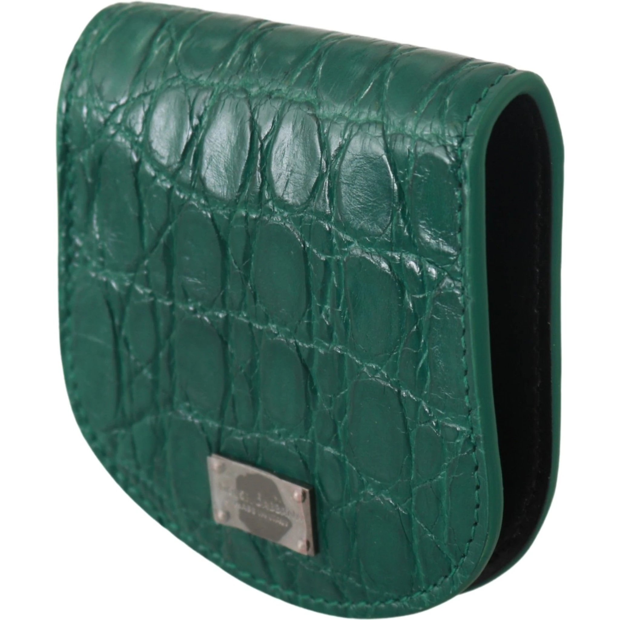 Green Exotic Skins Condom Case Holder Wallet