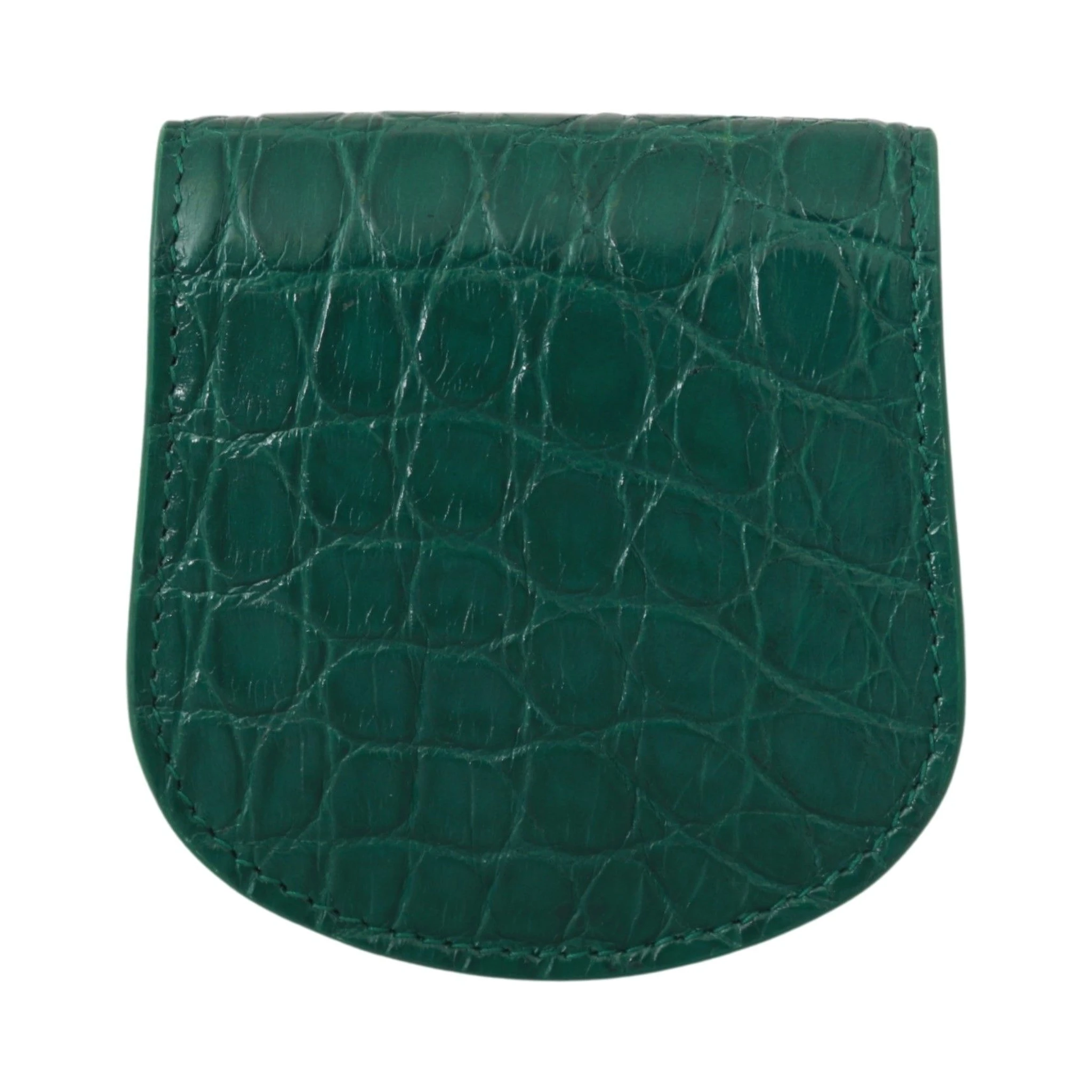 Green Exotic Skins Condom Case Holder Wallet
