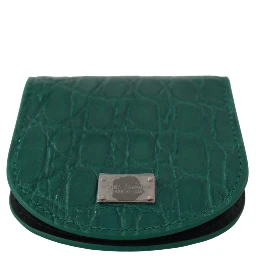 Green Exotic Skins Condom Case Holder Wallet