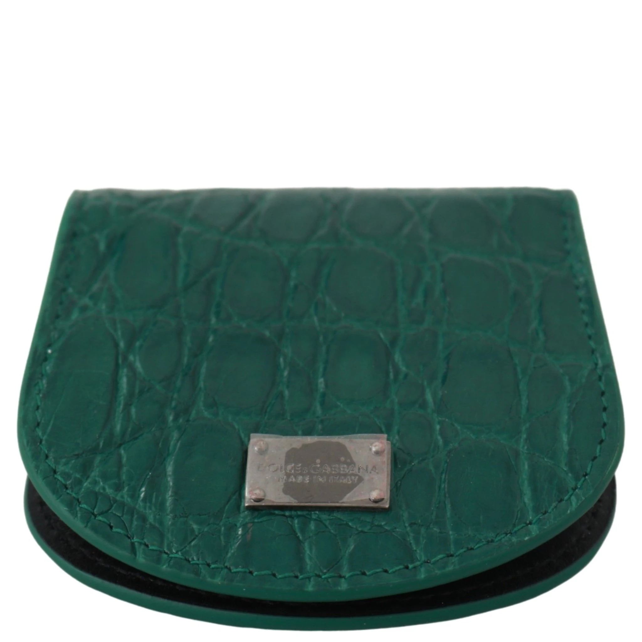 Green Exotic Skins Condom Case Holder Wallet