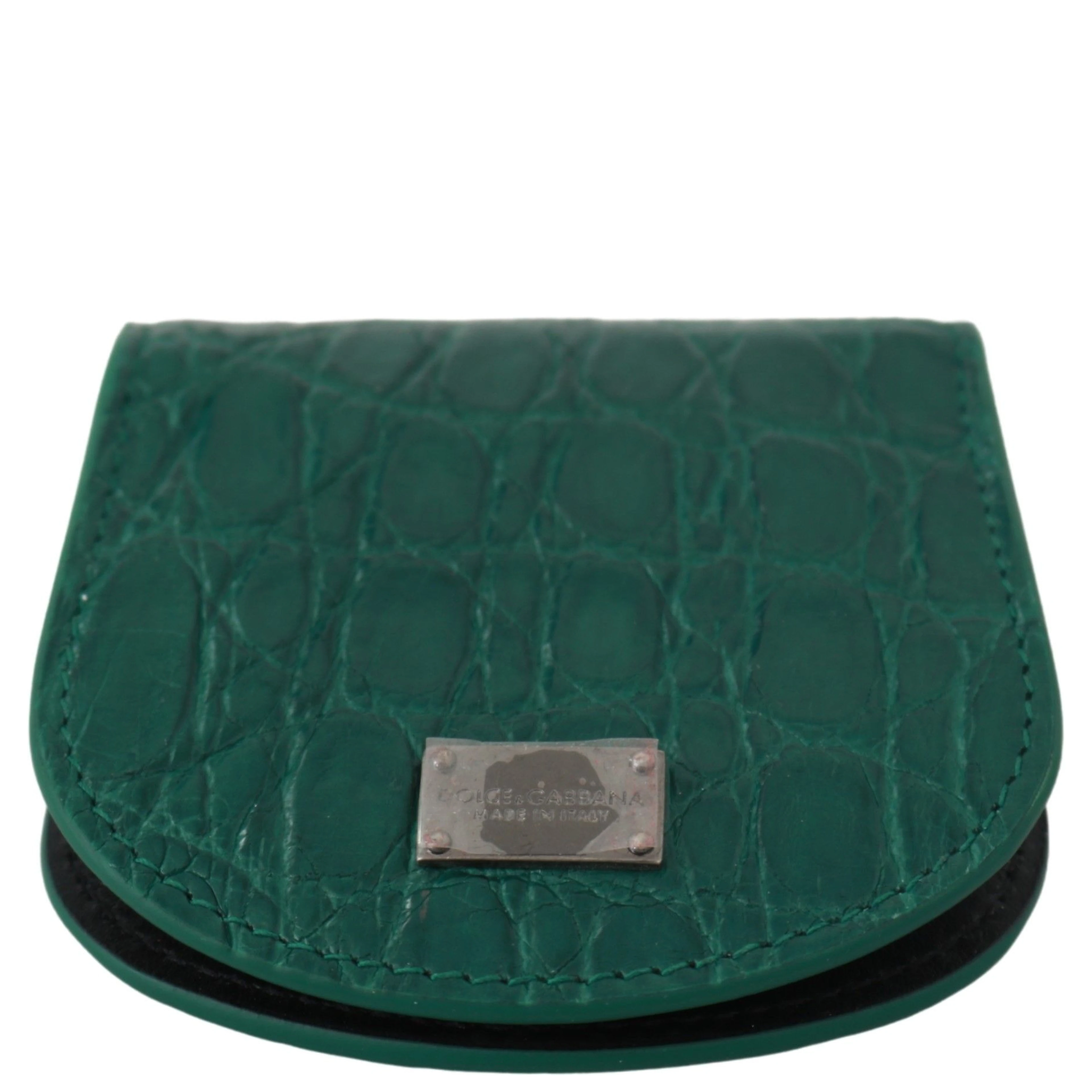 Green Exotic Skins Condom Case Holder Wallet