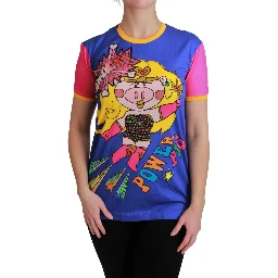 Purple PIG SUPERGIRL Top Cotton T-shirt