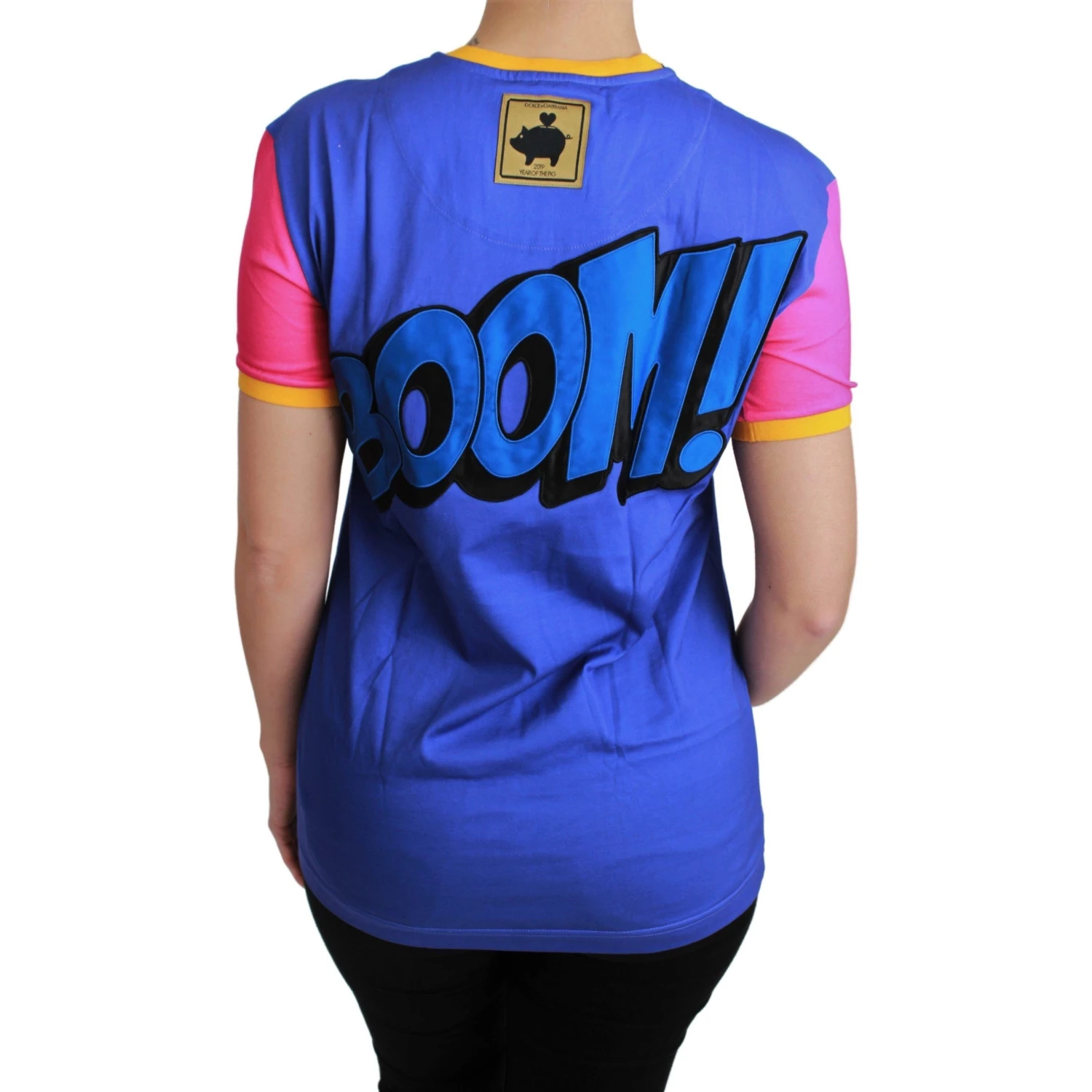 Purple PIG SUPERGIRL Top Cotton T-shirt