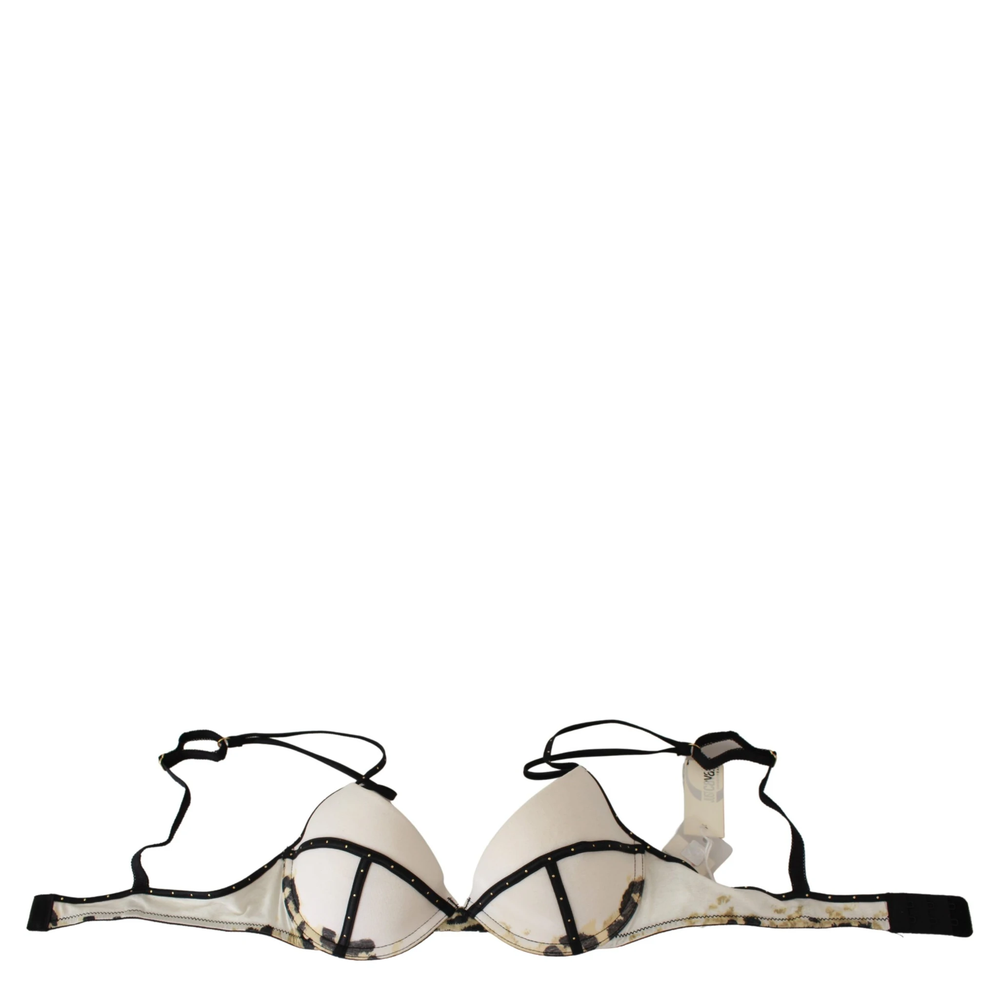 White Polyester Spandex Push Up Bra Underwear