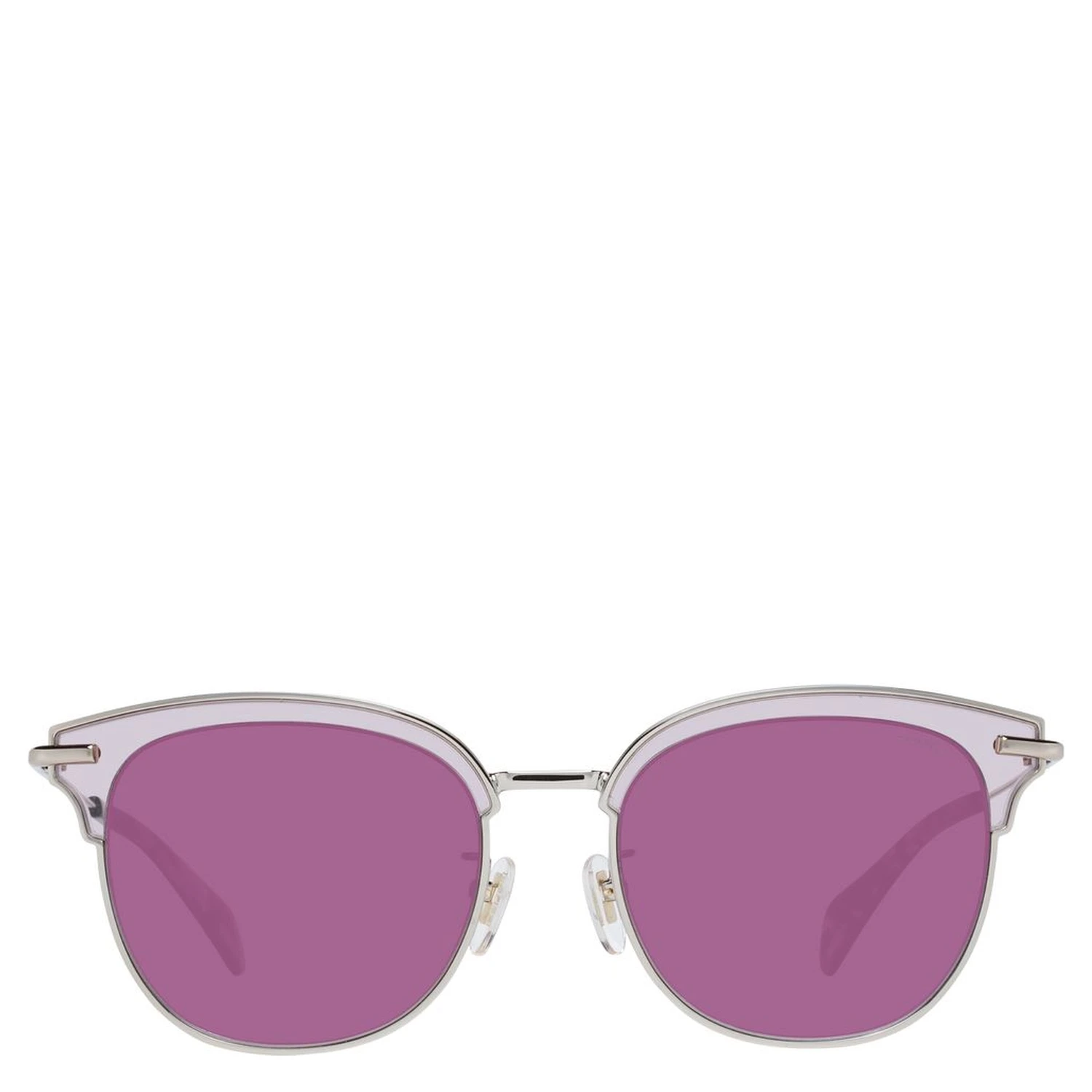 Burgundy Metal & Plastic Sunglasses