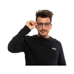 Blue Metal & Plastic Glasses (Frames)