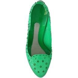 Green Crystal Floral CINDERELLA Heels Shoes