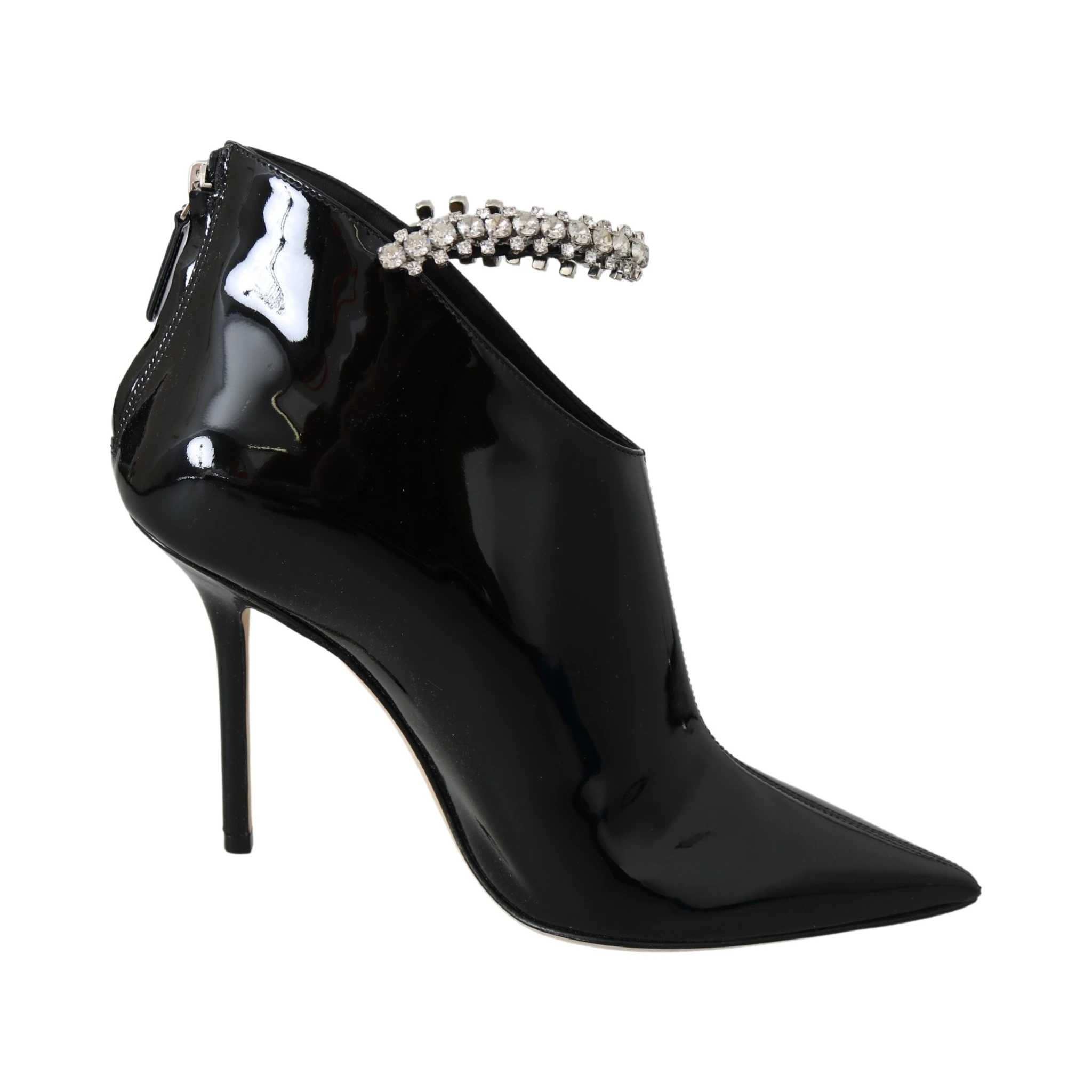 Black Leather Blaize 100 Pat Boots Shoes