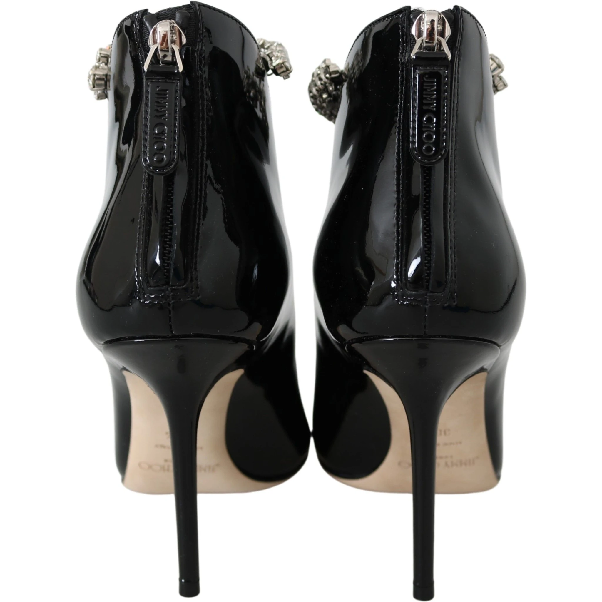 Black Leather Blaize 100 Pat Boots Shoes