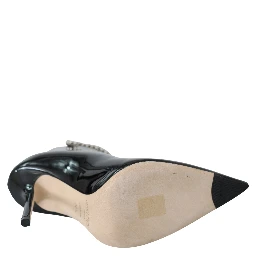 Black Leather Blaize 100 Pat Boots Shoes