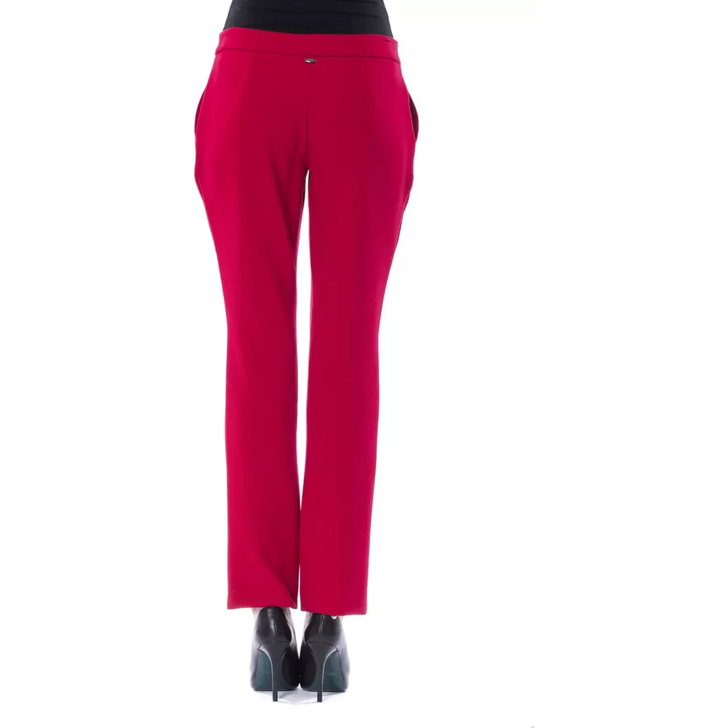 Fuchsia Polyester Pant